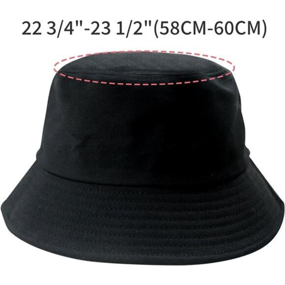 Unisex Cotton Bucket Hat Summer Sun Hat UV Protection Beach Fishing Cap - Picture 3 of 7